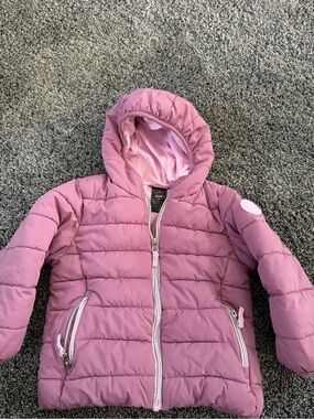 Gerry Weber Girls' Pink Quilted Hooded Puffer Jacket